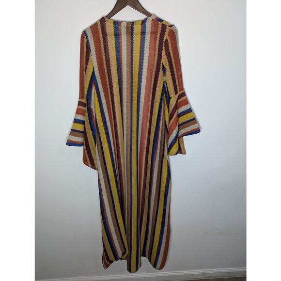 Judith March Open Cardigan Women’s Medium Kimono Duster Festival Bohemian - Picture 3 of 6